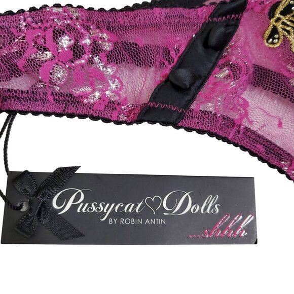 Pussycat Dolls by Robin Antin Shhh womens intimate Set size small bra 34 B nwt - Picture 10 of 13
